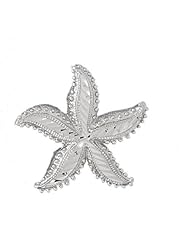 Clevereves 14K White Gold Pendant Starfish 8 - Gram(s)