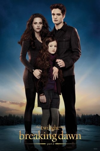 (24×36) The Twilight Saga: Breaking Dawn Part 2 – Edward, Bella & Renesmee Movie Poster