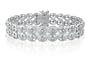 1/2ct Bold Two-row Diamond Tennis Bracelet in Sterling Silver 7"