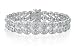1/2ct Bold Two-row Diamond Tennis Bracelet in Sterling Silver 7"