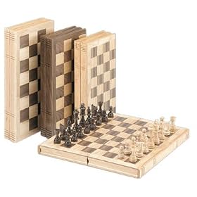 CHH Imports 11Inch Oak Book Style Chess Set by CHH