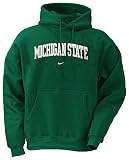 Michigan State Spartans Green Embroidered Hooded Sweatshirt By Nike Team Sports