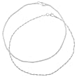 Italian Sterling Silver Twisted Style Fashion Anklet Set