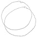 Italian Sterling Silver Twisted Style Fashion Anklet Set
