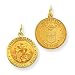 14k Reversable US Air Force St. Christopher Pendant