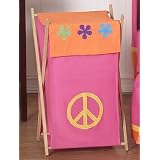 Baby and Kids Clothes Laundry Hamper for Groovy Peace Sign Bedding by JoJo Designs