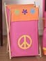 Baby and Kids Clothes Laundry Hamper for Groovy Pink Bedding