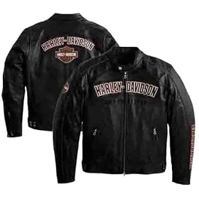 Harley-Davidson® Generation Men's Leather Jacket-LIMITED EDITION. Reflective piping. Embroidery. 97132-09VM