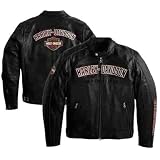 Harley-Davidson� Generation Mens Leather Jacket-LIMITED EDITION. Reflective piping.... by Harley-Davidson�