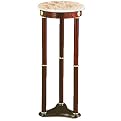 Round Plant Stand-White Marble