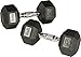 York Rubber Hex 5-25 lb. Dumbbells