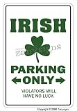 IRISH ~Novelty Sign~ parking ireland flag beer gift