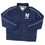MLB Men's New York Yankees Baseball Full Zip Jacket (Navy, Medium)
