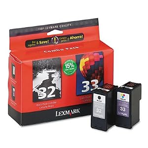 Lexmark #32/#33 Twin Pack ink Cartridges (18C0532)