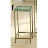 Soho 24" Pedestal (Stainless / Clear) (24"H x 11.75"W x 11.75"D)