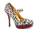 LEOPARD BUCKLE STRAP HEEL
