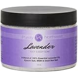 Lavender Foot Soak with Epsom Salt, Softens Nails, Cuticles & Relieves Sore Tired Feet 16oz