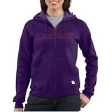 Carhartt WK012 Midweight Graphic Hooded Sweatshirt Wild Plum Heather X-Small