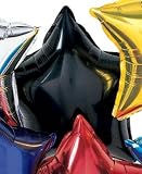 Star Mylar Balloon Black