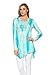 Frumos Womens Long Sleeve Tie Dyed Hankerchief Hemline Tunic Top