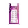 City Chick French Manicure Petite Artificial Nails Pre Glued Square Pink