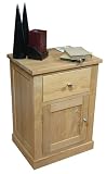 Mobel Oak One Door one Drawer Lamp Table