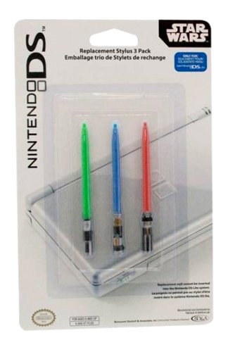 DS Star Wars Lightsabre Stylus - 3 Pack (Nintendo DS)