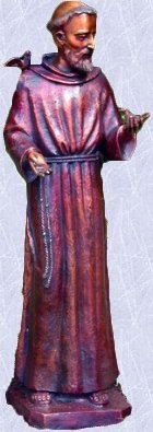 saint st francis bronze statue home garden sculpture
