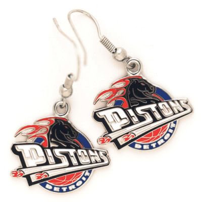 DETROIT PISTONS OFFICIAL LOGO EARRINGS