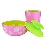 GoolRC 抗菌 可愛い ベビーボウル＆カップ　吸盤付き食 器セット キノコ様式