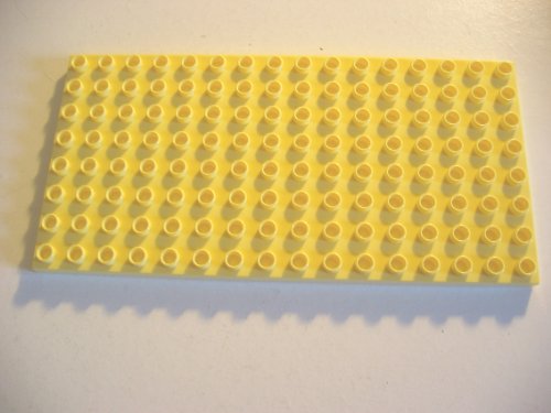 LEGO DUPLO - 1 BAUPLATTE / GRUNDPLATTE mit 8x16 NOPPEN in HELLGELB