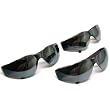 3 Glasses Safety Shooting Hunting UV Silver Lenses
