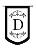 Monogram Regalia Regular Size Flag D