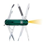 Microlight Pocket Tool Chest Swiss Army Knife - Everglade Green Translucent