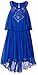 Amy Byer Girls' Big Girls' U-Neck Popover with Hi Lo Hem and Stone Trim Dress