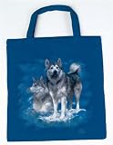 Malamute Tasche - Christina Bötzel - Einkaufstasche Tragetasche Stoffbeutel Beutel Bag Huski Hund Hunde Geschenk Geburtstag T-Shirt