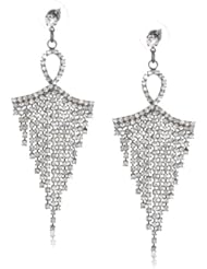 Leslie Danzis Cubic Zirconia Fringe Drop Earrings
