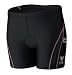 TYR Multisport Women's Splice 4 Inch Race Short, Black, Small