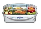salton-rice-cooker-bargains SALTON - Richard Simmons 3 in 1 Electronic Food Steamer - Quick Meals Cooker with 3 Seperate Steaming Compartments and Heat & Time Controls