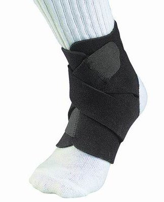 Mueller Adjustable Ankle Support, Black, One Size