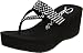 Skechers Women's Pinups Embellished Wedge Sandal,Black,8 M US