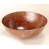 Rimless Round Copper Vessel Shiny Copper