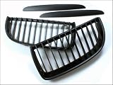 AutoTecknic Matte Black Front Grille - BMW e90/ e91 pre-facelift 3 series sedan/ wagon