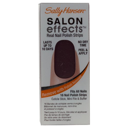 Sally Hansen Salon Effects Real Nail Polish Strips - 650 Plum-Met