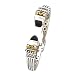 14K Yellow Gold and Sterling Silver with Onyx and Peridot Cuff
