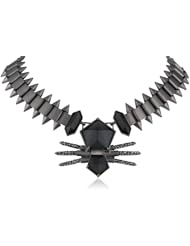 Sam Edelman Faceted Stone Spike Collar Necklace, 18"