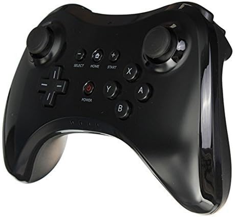 TuoFang® Wii U Pro controller- Wireless Bluetooth Dual Analog Built - in Battery Single Motor Controller for Nintendo Wii U Pro (Black)