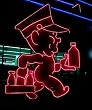 Cheerful Milkman Neon in Las Vegas Photograph - Beautiful 16x20-inch Photographic Print by Carol M. Highsmith