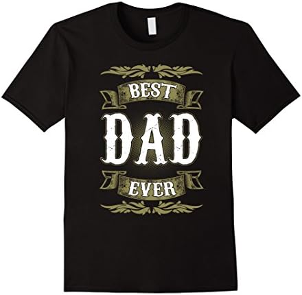 Men's Father's Day Gifts: Best Dad Ever Shirts - iQueen Shirts Large Black