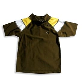 OP - Toddler Boys Short Sleeve Rashguard Shirt, Brown